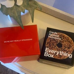 Cards Against Humanity Everything Box/We’re not really strangers question game